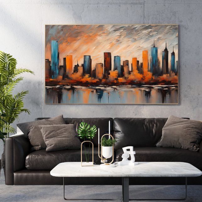 Herbst City Skyline Sunset uneingerahmt Poster (Von Creator hochgeladen)