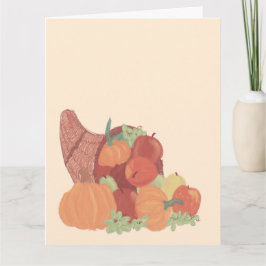 Herbst Cornucopia Karte