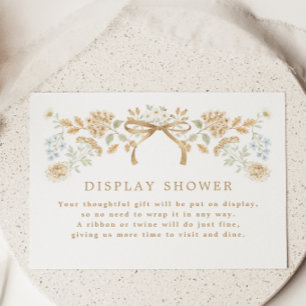 Herbst Cottage Brautdusche Display Dusche Begleitkarte