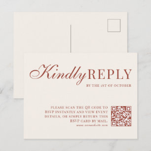 Herbst Covey RSVP-Karte Einladungspostkarte