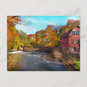 Herbst - Cranford, NJ - Droescher's Mill Postkarte