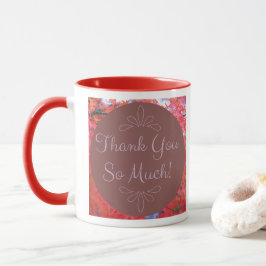 Herbst danke Ihnen so viel Rotes Blätter Blatt Tasse