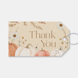 Herbst Danke Karte Pumpkin Fall Boho Geschenkanhänger