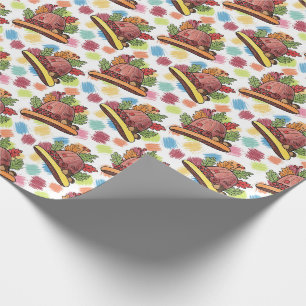  Herbst Dankfest Nuss Geschenkpapier
