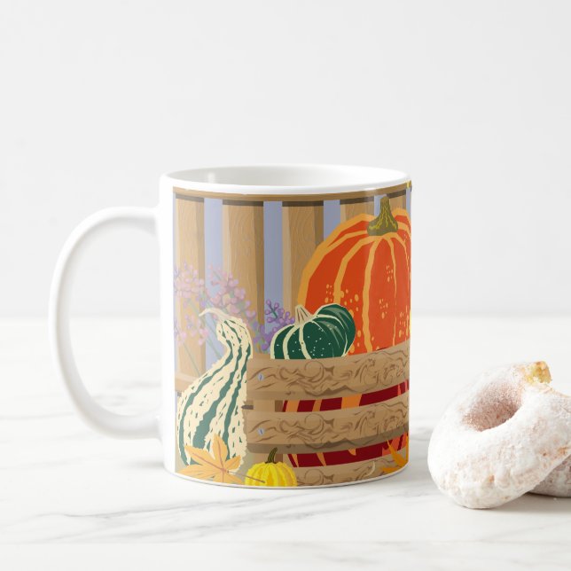 Herbst der klassischen Tasse (Mit Donut)