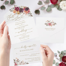 Herbst der Liebe Burgundy Pumpkin-Hochzeit