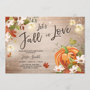 Herbst der Liebe-Dusche Einladung Bridal Baby Herb