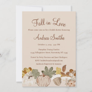 Herbst der Liebe Einladung, Brautparty, Hochzeit Einladung