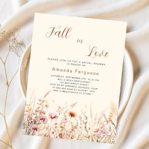 Herbst der Liebe Wildblume Bridal Dusche Einladung