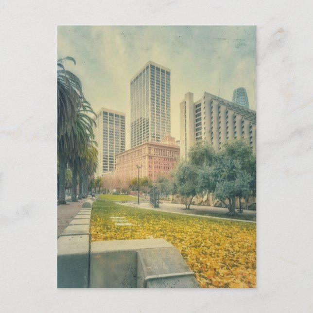 Herbst der Stadt Postkarte (Vorderseite)