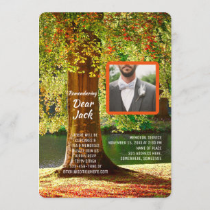 Herbst des eigenen Foto-Memories Einladung