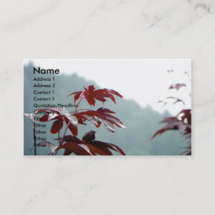Herbst-Dialog-Visitenkarte Visitenkarte