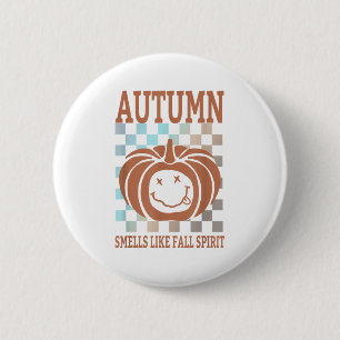 Herbst duftet wie Fall Spirit Funny Apparel Button
