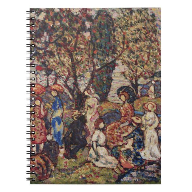 Herbst durch Maurice Prendergast, Vintage Kunst Notizblock (Vorderseite)