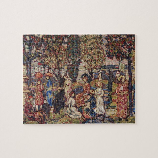 Herbst durch Maurice Prendergast, Vintage Kunst Puzzle (Horizontal)
