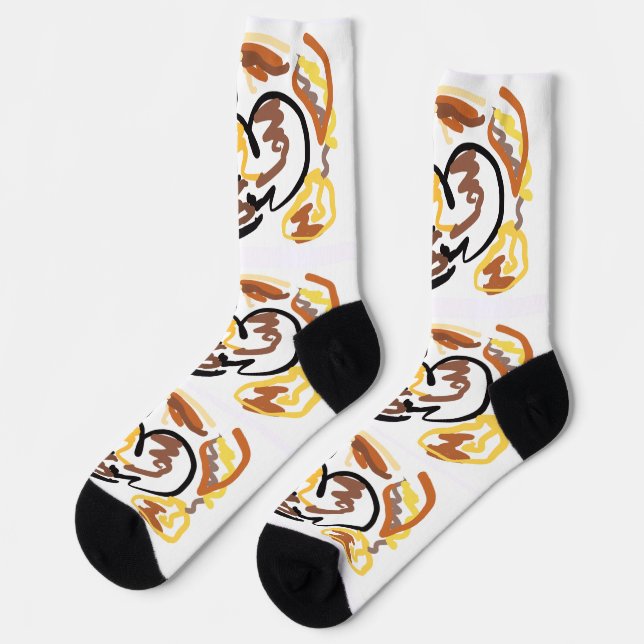 Herbst Eichhörnchen Art Socken (Linkes Detail)