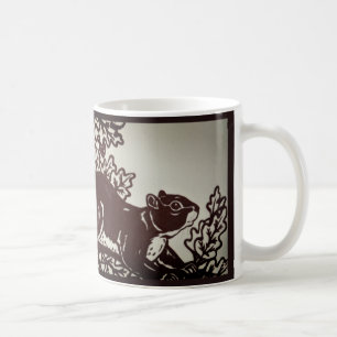 Herbst Eichhörnchen Brawn Tile Kunst Herbst Waldla Tasse