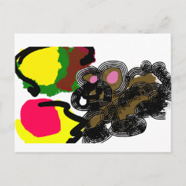Herbst Eichhörnchen flauschig Postkarte