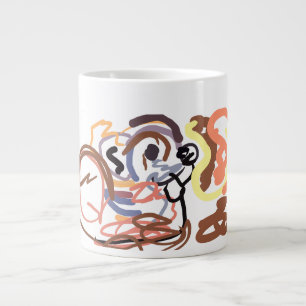 Herbst Eichhörnchen Freude Jumbo-Tasse