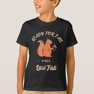 Herbst Eichhörnchen Herbst Natur Design Für Outdoo T-Shirt