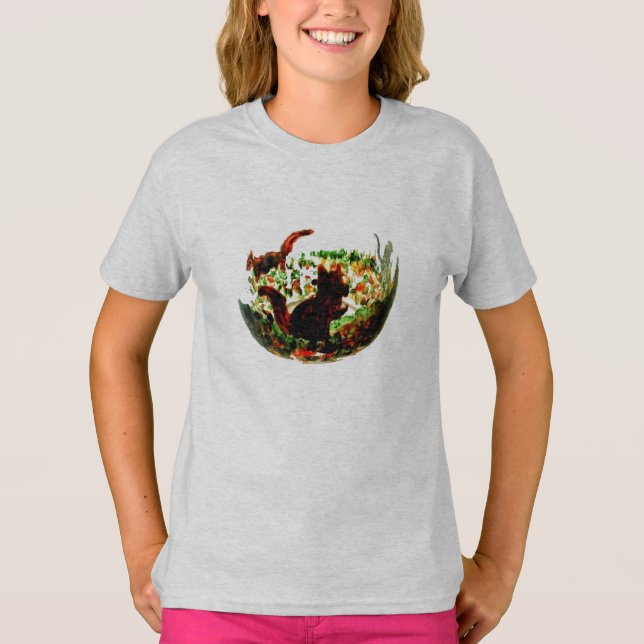 Herbst-Eichhörnchen T-Shirt (Vorderseite)
