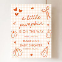 Herbst ein kleines Pumpkin Baby Dusche Begrüßungsz