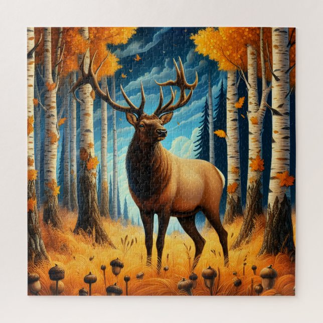 Herbst-Elch-Puzzle Puzzle (Vertikal)