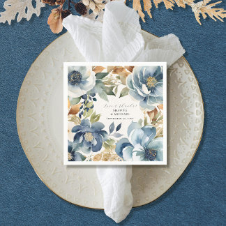 Herbst Elegant Blumen Moderne Hochzeit Serviette
