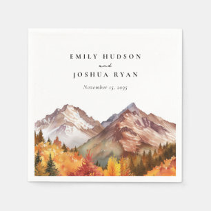 Herbst-Elegante Hochzeit Serviette