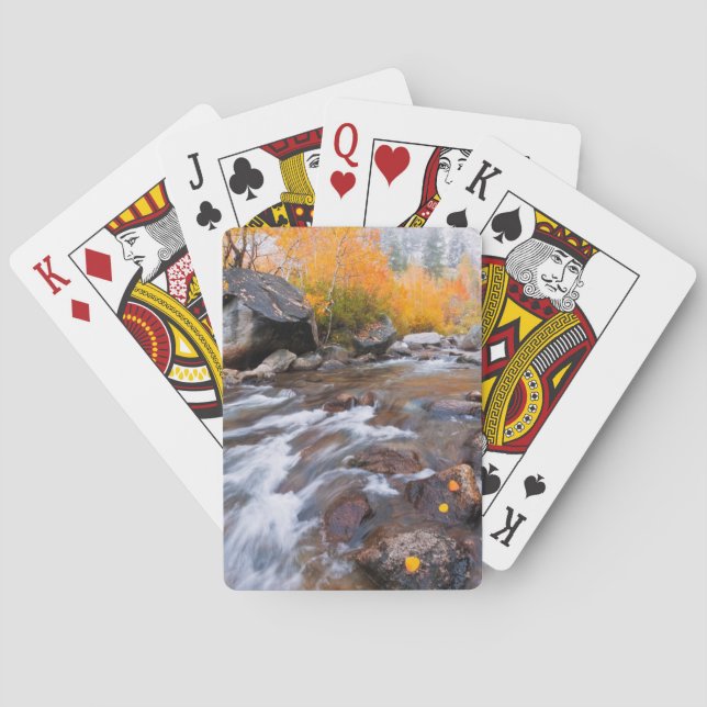 Herbst entlang Bischof Creek, CA Spielkarten (Rückseite)