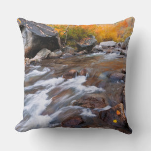 Herbst entlang Bishop Creek, CA Kissen