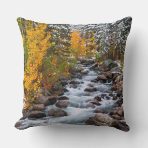 Herbst entlang Bishop Creek, Kalifornien Kissen