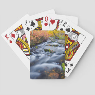 Herbst entlang Lundy Creek, Kalifornien Spielkarten
