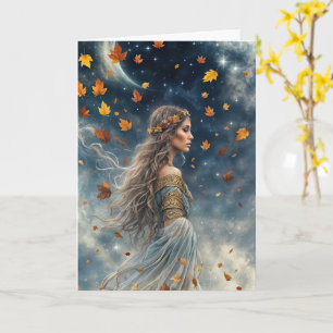 Herbst Equinox Mabon Hübsche Sinti und Roma Bohemi Karte
