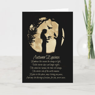 Herbst Equinox Mabon mit Ravens Karte