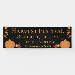 Herbst Ernte Autumn Leaves Pumpkin Festival Event Banner