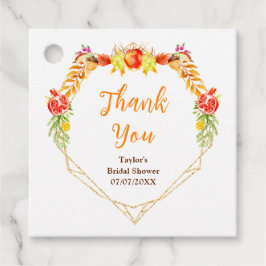 Herbst Ernte Brautparty Vielen Dank Geschenkanhänger