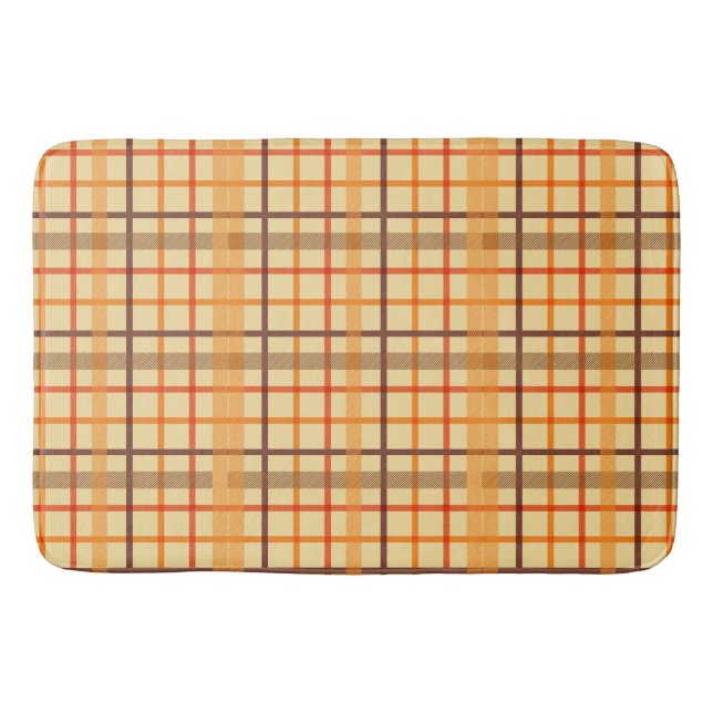 Herbst Ernte Erntedank Pumpkin Gewürz Badematte (Vorderseite)