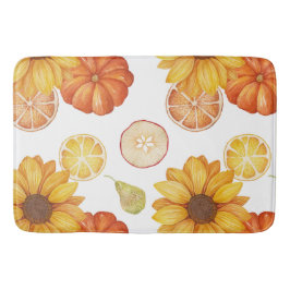 Herbst Ernte Erntedank Pumpkin Gewürz Badematte