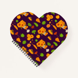 Herbst Ernte gesunder Veggie und Leggings Notizbuch