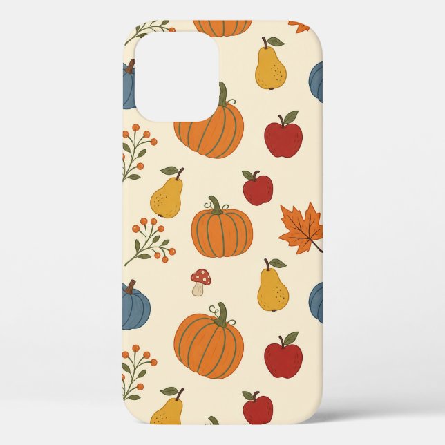 Herbst-Ernte-Kürbisse Frucht Muster Case (Rückseite)