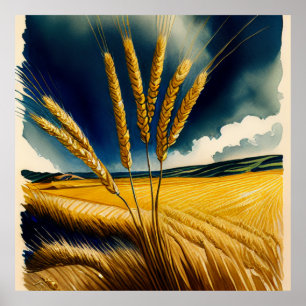 Herbst Ernte Prairie Gold Poster