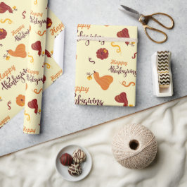 Herbst Ernte Pumpkin glücklich Ernte Thanksgiving Geschenkpapier