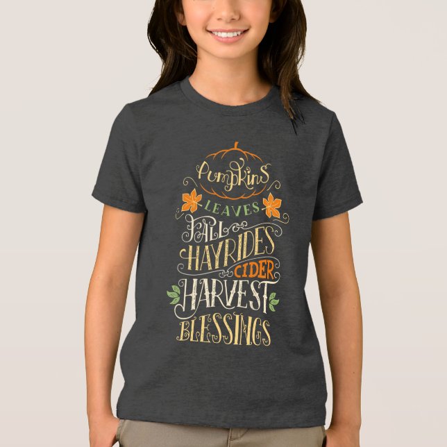 Herbst & Ernte Tri-Blend Shirt (Vorderseite)