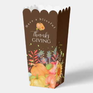Herbst Erntedank Brown Geschenkschachtel