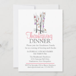 Herbst-Erntedank-Dinner Einladung