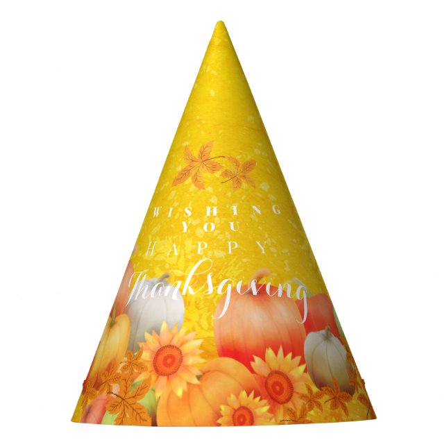Herbst Erntedank Senf Partyhütchen (Vorderseite)