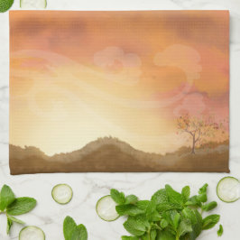 Herbst Erntedank Szene Küchentuch