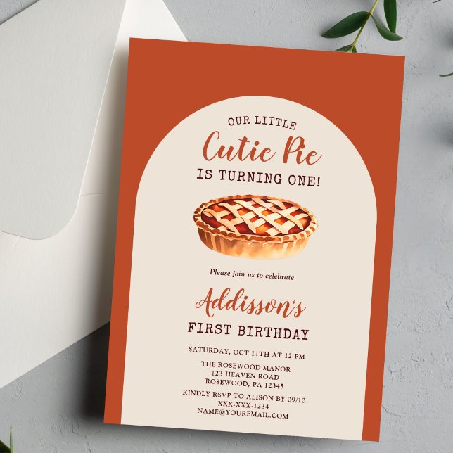 Herbst erster Geburtstag Einladung (Von Creator hochgeladen)