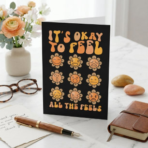 Herbst Es ist okay, alle Gefühle zu fühlen Psychi Dankeskarte